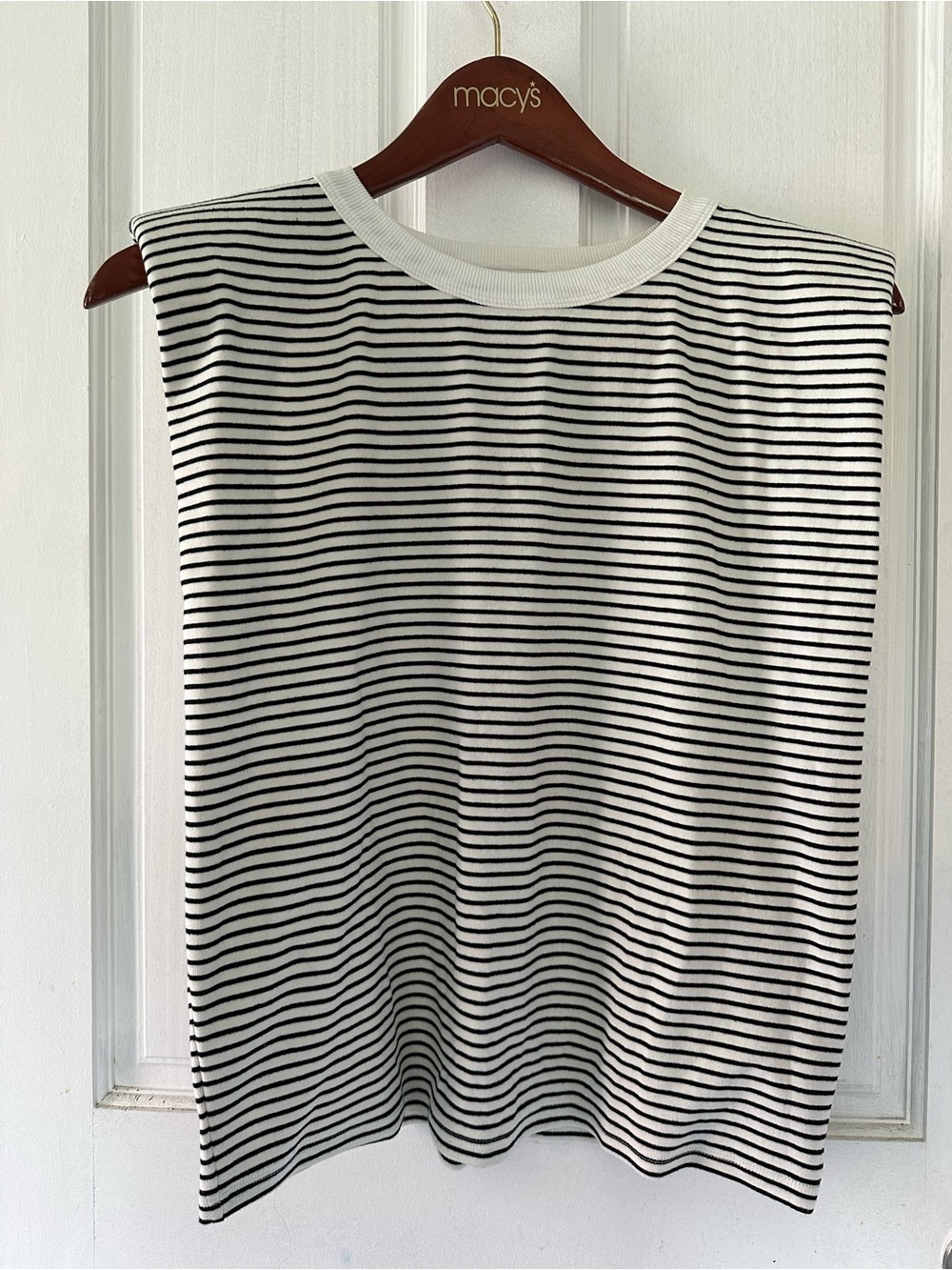 🌻 Love Bonito Striped Padded Shoulder Oversized Tank 🌻
